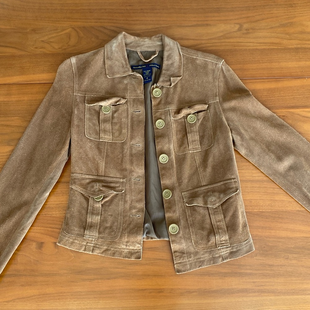 Vintage Abercrombie and Fitch suede jacket
